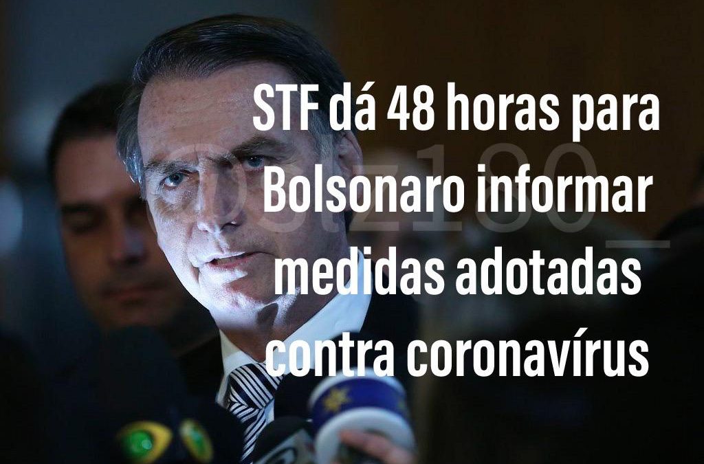 OAB pediu ao STF que Bolsonaro cumpra medidas da OMS