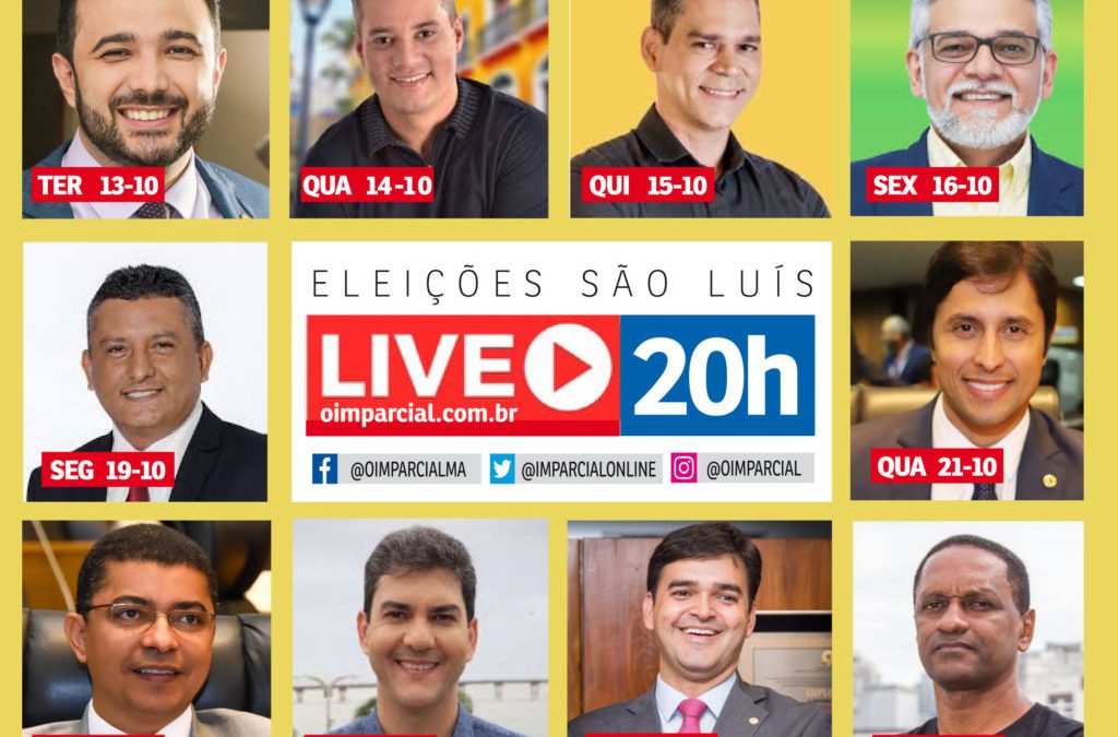 O Imparcial faz série de lives com candidatos a prefeito de São Luís a partir de terça