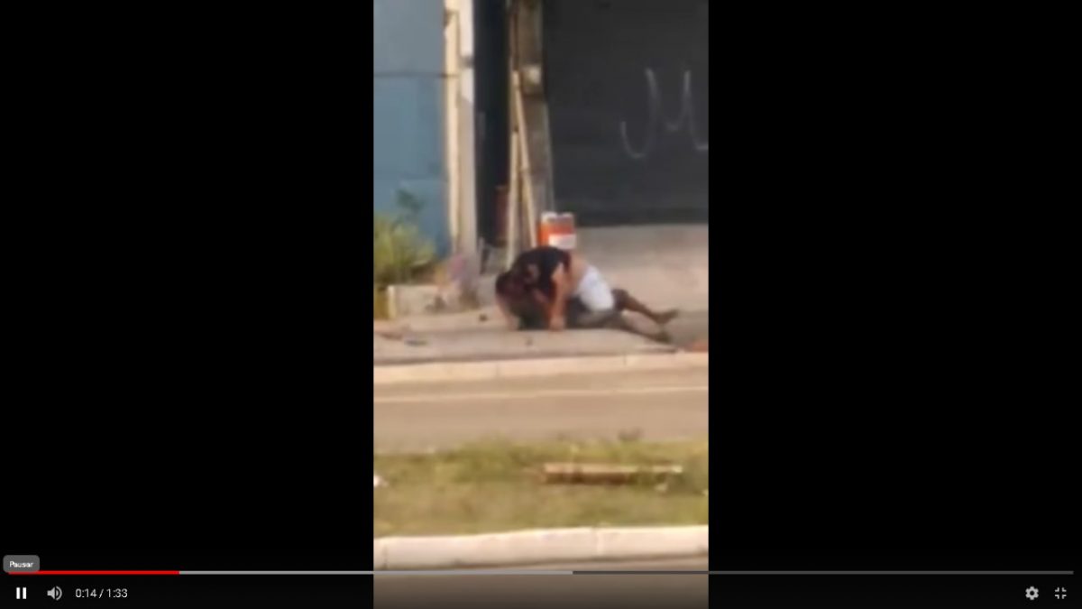 Vídeo: Morador de rua e motorista brigam em São Luís