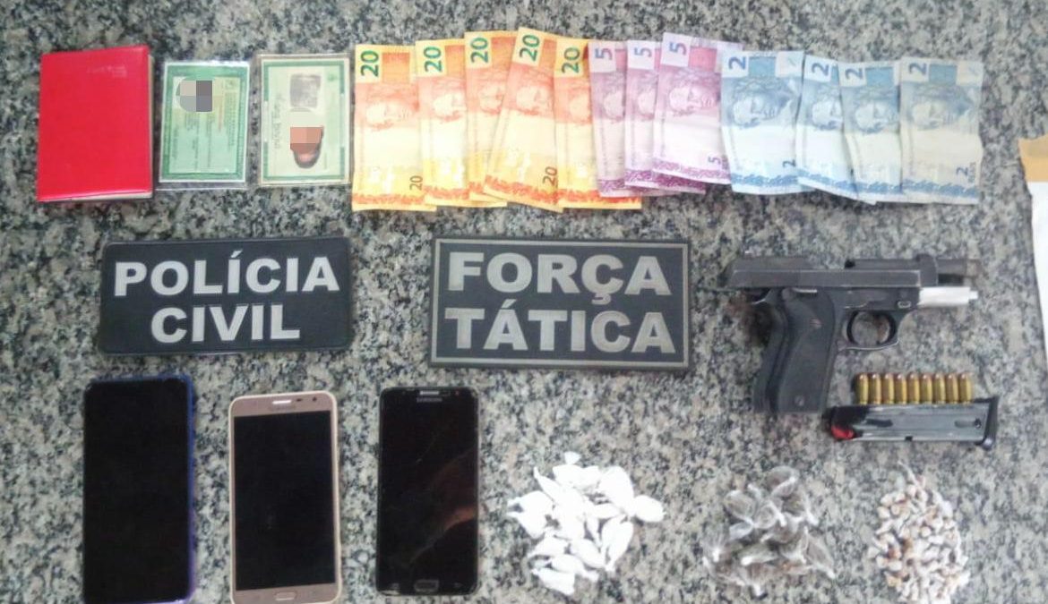 Três pessoas são presas por tráfico de droga em Pinheiro