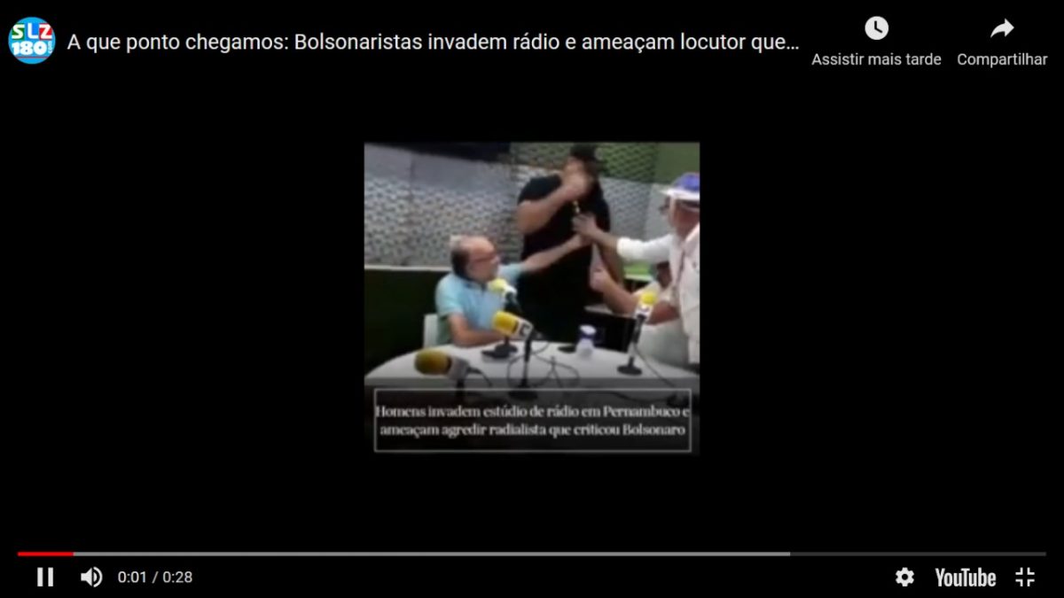 A que ponto chegamos: Bolsonaristas invadem rádio e ameaçam locutor que criticou Jair Bolsonaro