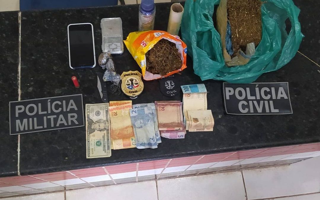 Homem é preso por tentativa de homicídio e tráfico de droga em Penalva