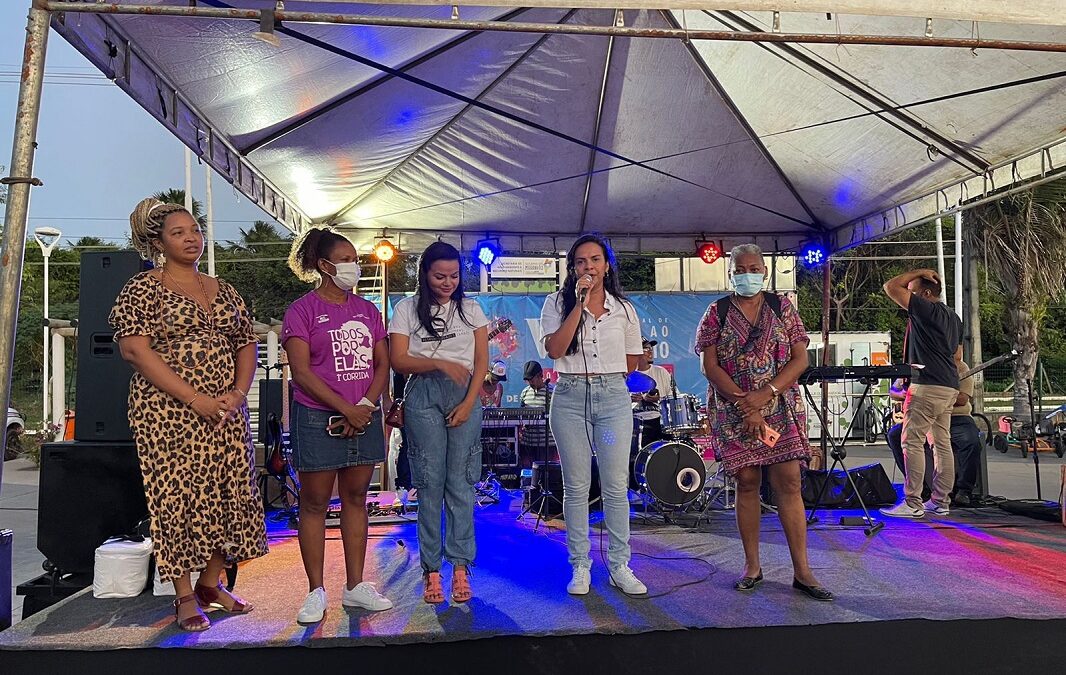 Secretaria de Estado da Mulher participa de abertura da V Semana Estadual de Combate ao Feminicídio, no Parque do Rangedor