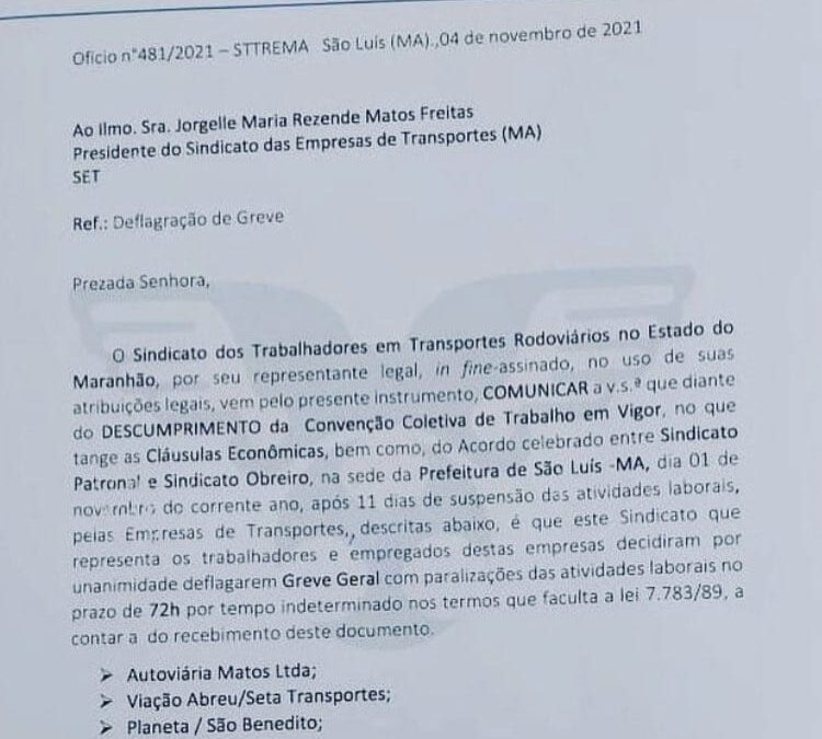 Sindicato dos Rodoviários ameaça nova greve caso SET não cumpra acordo