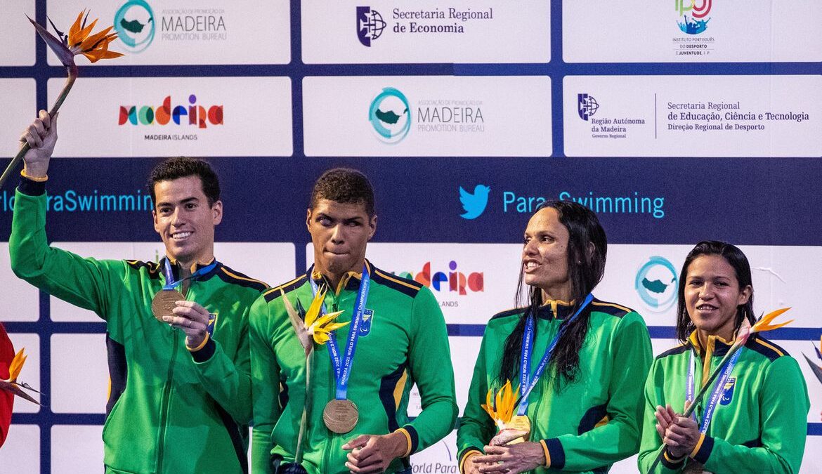 Brasil assume o terceiro lugar geral no Mundial de natação paralímpica