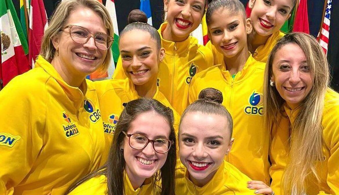 Fim de semana tem pódio histórico para o Brasil na ginástica rítmica