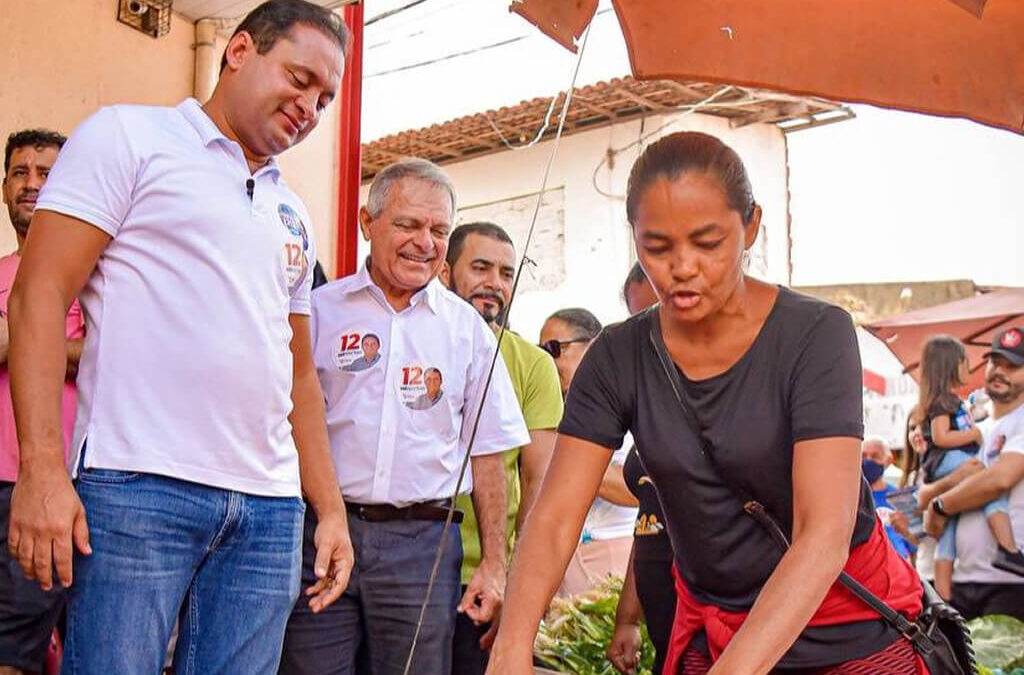 Weverton Rocha realiza visita na feira e no Hortomercado da Cidade Operária