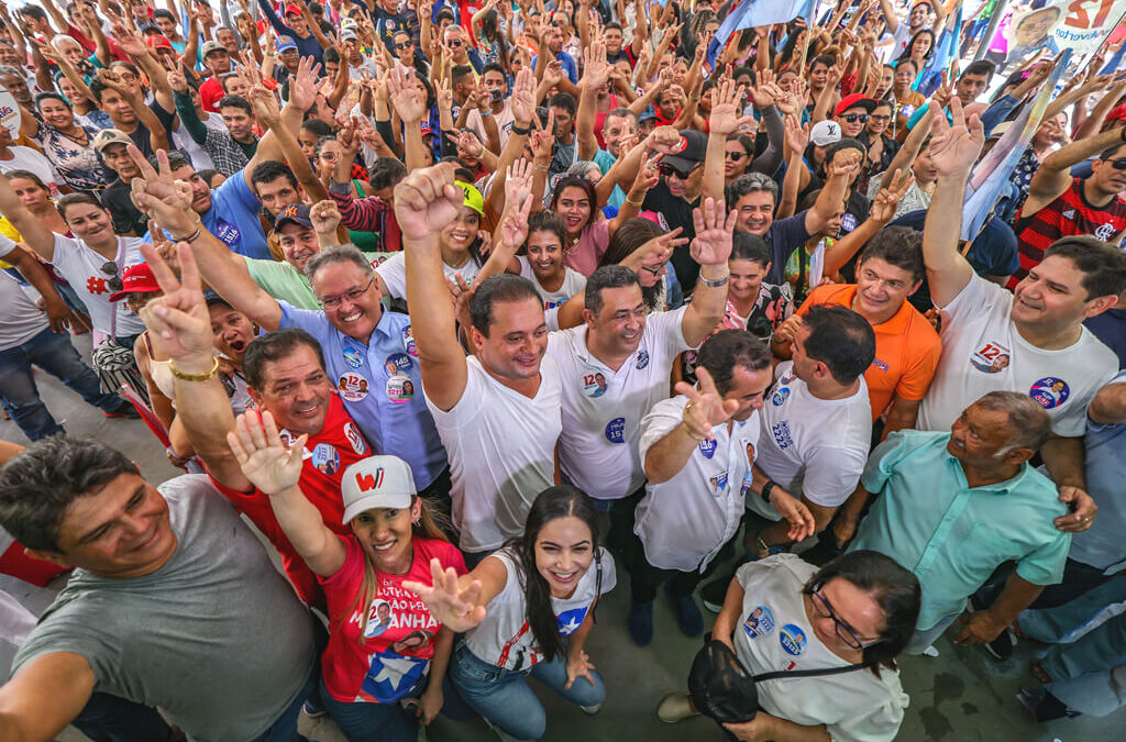 Weverton Rocha comanda caminhadas em Afonso Cunha e Buriti de Inácia Vaz; candidato também participou de carreata em Mata Roma