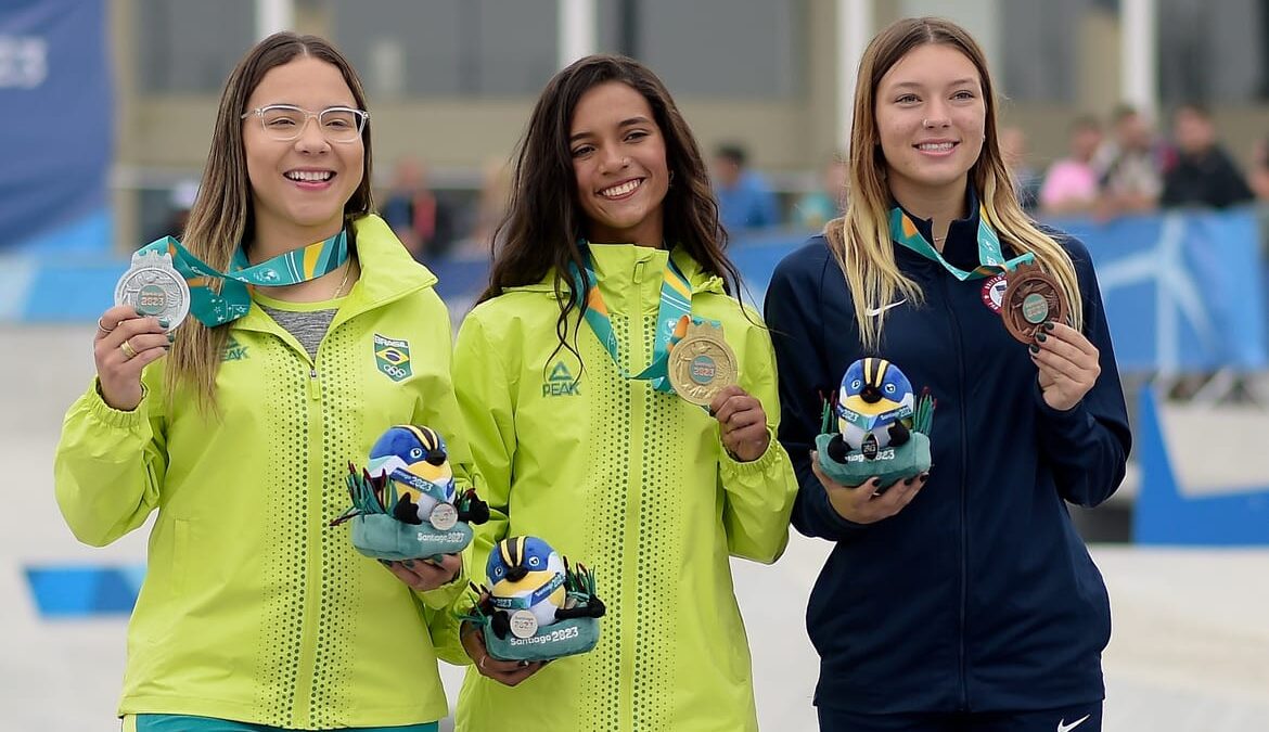 Maranhense Rayssa Leal ganha primeiro ouro do Brasil nos Jogos Pan-americanos de Santiago