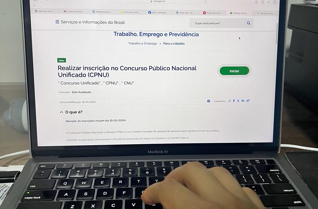 Inscrições para o Concurso Nacional Unificado encerram nesta sexta-feira (9)